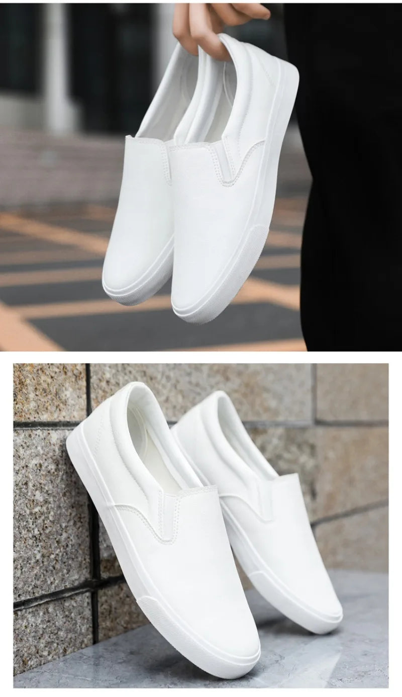 Zapatos Informales De Cuero Para Hombre, Calzado Plano Conciso, Mocasines Sin Cordones, 2 Colores, Moda De Primavera, Novedad