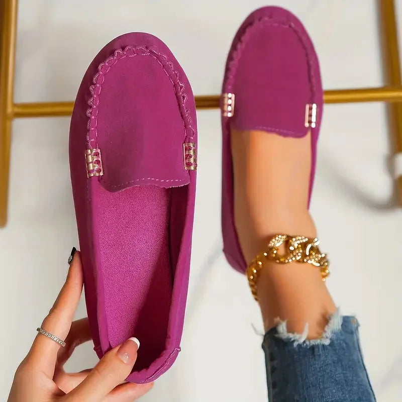 Zapatos informales para Mujer, mocasines planos para primavera y otoño, Zapatos planos De tela vaquera suave antideslizantes a la moda, 2024