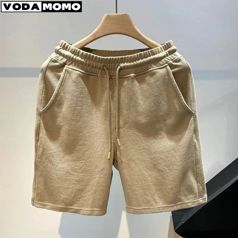 Pantalones cortos para hombre, moda Popular de verano, marca de tendencia, pantalones sueltos de cinco cuartos, pantalones casuales de moda, nuevos pantalones casuales
