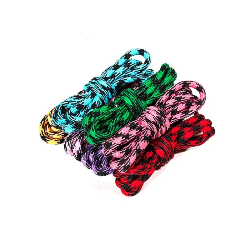 1 par de cordones especiales para deportes al aire libre de 4,5 MM, cordones para zapatos con punta de flor, cordones redondos de poliéster, botas de algodón, accesorios para zapatos