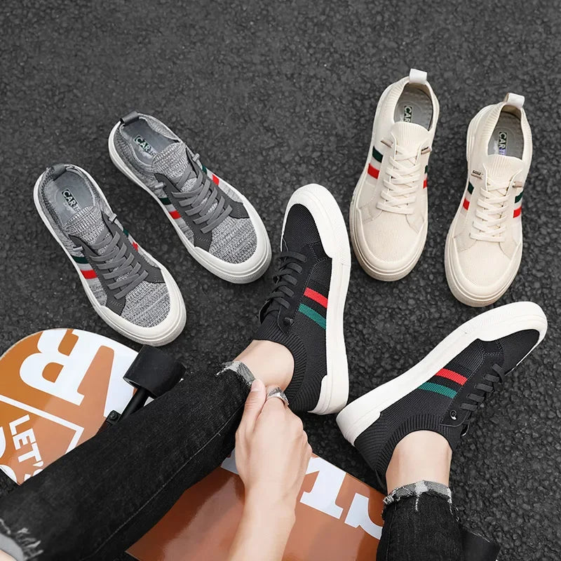 Zapatillas de deporte de moda Para Hombre, mocasines transpirables de malla ligera de lujo Para caminar al aire libre, Zapatos planos Para Hombre, Zapatos informales Para Hombres