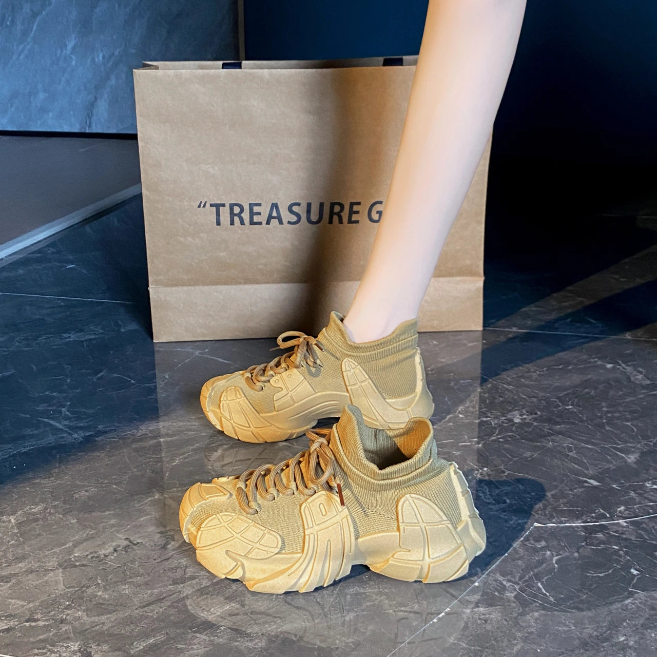 Zapatos de calcetín suave transpirables para mujer, zapatillas de deporte Vintage informales de corte bajo, zapatos Retro de malla para exteriores, tendencia 2024, 2024