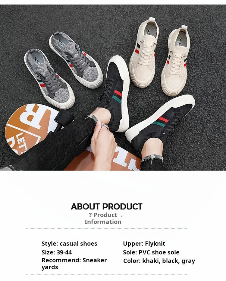 Zapatillas de deporte de moda Para Hombre, mocasines transpirables de malla ligera de lujo Para caminar al aire libre, Zapatos planos Para Hombre, Zapatos informales Para Hombres