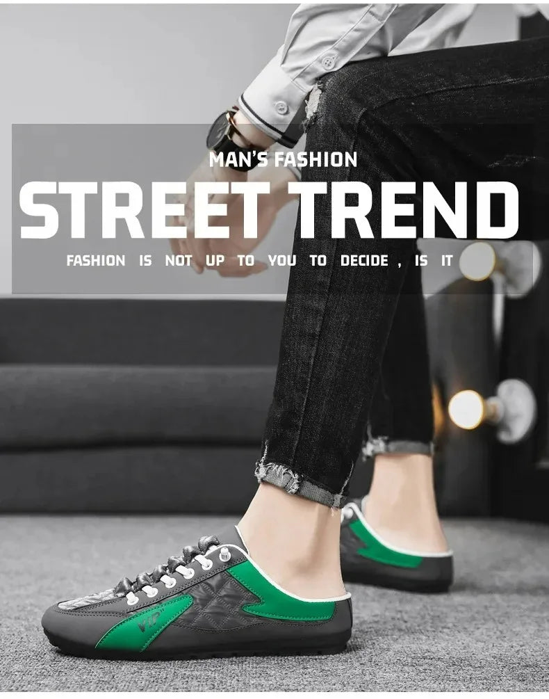 Zapatillas De verano para Hombre, Zapatos informales De fondo plano a la moda para Hombre, Zapatos De soporte De suela blanda, zapatillas De deporte para Hombre