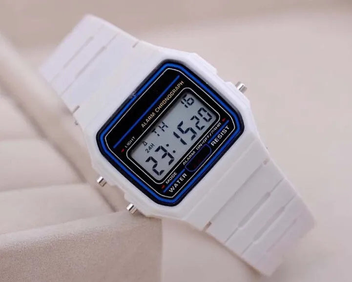 2025 relojes digitales para hombres, reloj de pulsera deportivo resistente al agua, reloj de pulsera LED electrónico dorado para mujeres, reloj informal para hombre