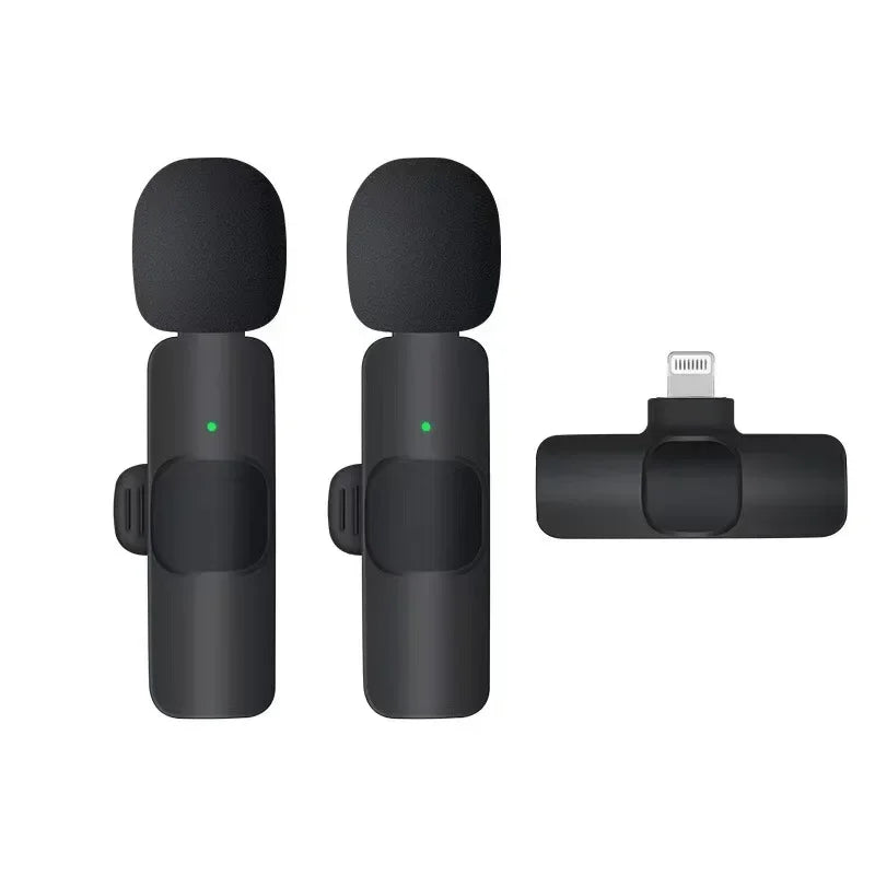 Mini micrófono inalámbrico para teléfonos móviles micrófono Lavalier inalámbrico para iPhone grabación de vídeo transmisión en vivo YouTube Tik