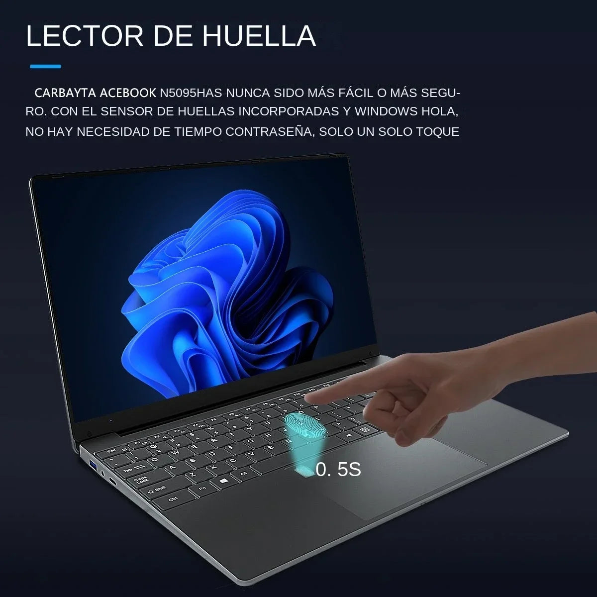 Portátil 15,6 pulgadas pantalla IPS 16GB RAM Intel 11th N5095 Netbook de negocios Windows 10 11 Pro Gaming Office Notebook Pc portátil