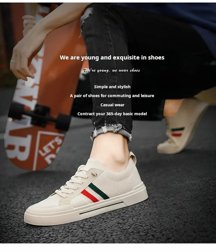 Zapatillas de deporte de moda Para Hombre, mocasines transpirables de malla ligera de lujo Para caminar al aire libre, Zapatos planos Para Hombre, Zapatos informales Para Hombres