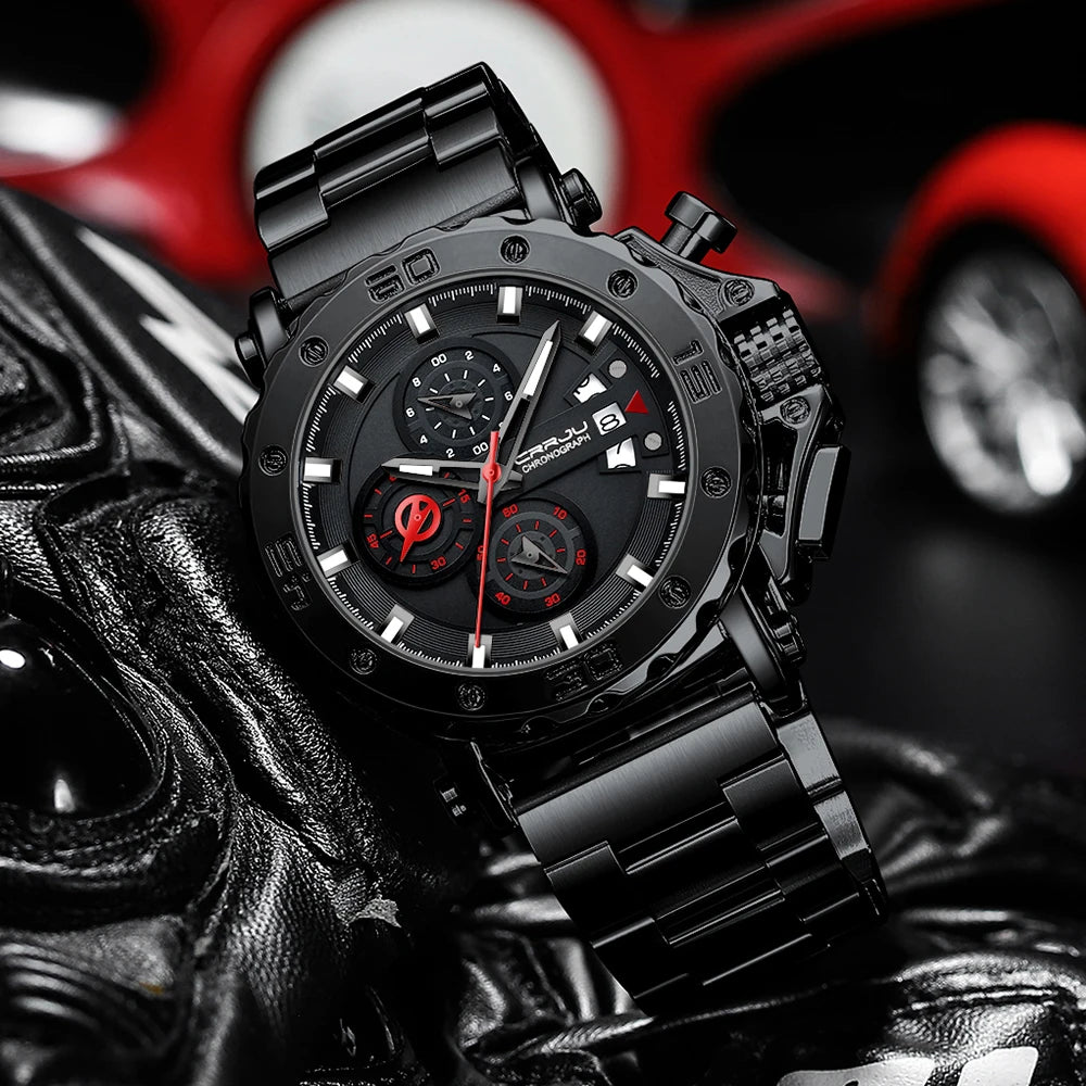 2025 nuevo Reloj deportivo de cuarzo para Hombre, acero inoxidable 316L, zafiro, esfera grande, relojes para Hombre, Reloj resistente al agua 30M, Reloj para Hombre