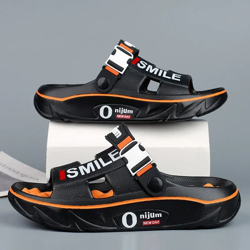 2025 nuevas zapatillas de masaje para hombres, sandalias para interiores y exteriores, zuecos deslizantes suaves y cómodos para la playa, zapatos casuales, Zapatillas de casa para hombres y mujeres