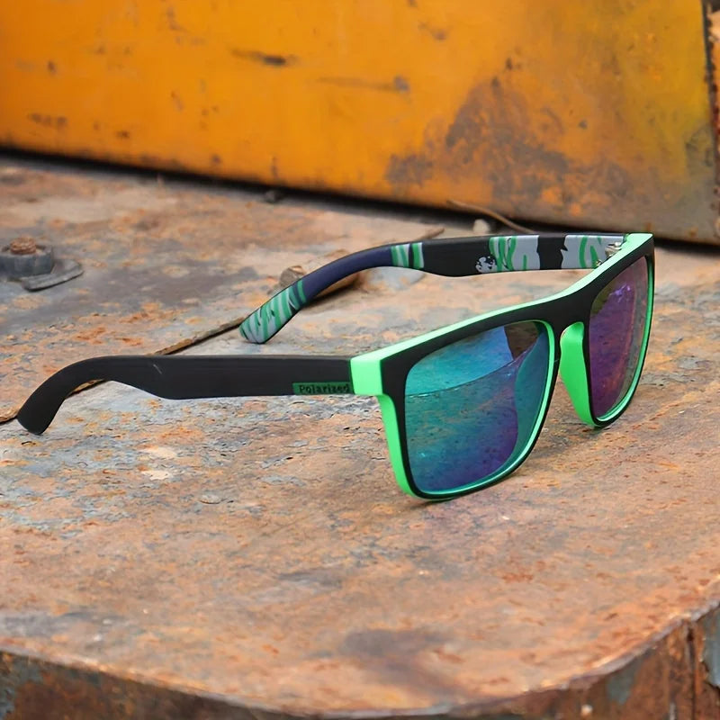Gafas de sol polarizadas cuadradas Vintage a la moda para hombres y mujeres, gafas de sol de diseñador de marca de lujo para conducir y pescar, gafas para conductor UV400