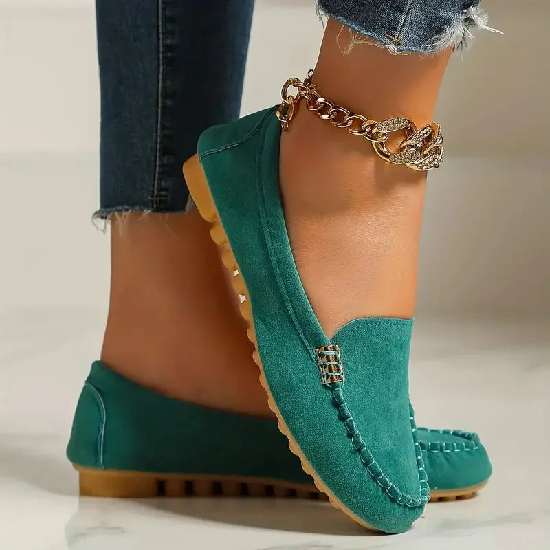 Zapatos informales para Mujer, mocasines planos para primavera y otoño, Zapatos planos De tela vaquera suave antideslizantes a la moda, 2024