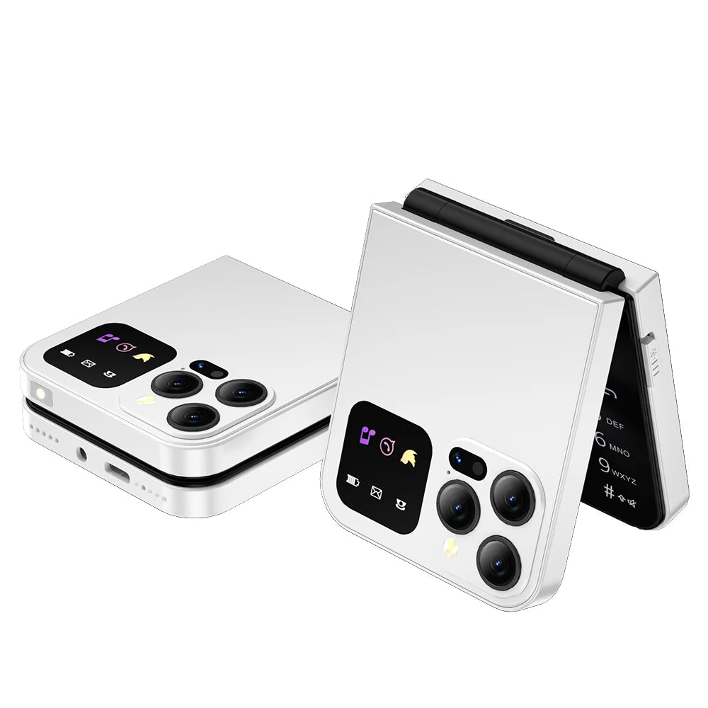 SERVO A50 PRO Flip teléfono móvil 2G GSM 2,4 "pantalla grabadora de llamadas automática marcación rápida 2 SIM televisores plegables oficial auténtico