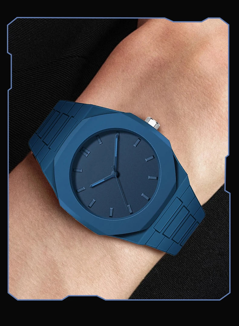 2025 nuevo reloj deportivo y de ocio creativo Simple moderno diseño creativo movimiento de cuarzo resistente al agua relojes energéticos regalo para hombres