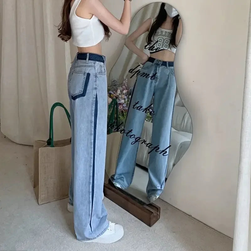 Pantalones vaqueros de mujer tendencia 2025, ropa Vintage de cintura alta, pantalones cortos vaqueros, ropa de calle Y2k, moda coreana para mujer, ropa de calle y2k
