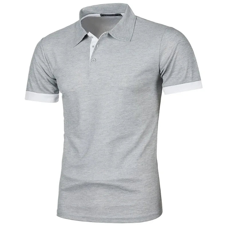 Nueva camisa Polo de manga corta para hombre, ropa de calle de Color sólido, camisetas ligeras con solapa para hombre, camisetas deportivas para correr de verano