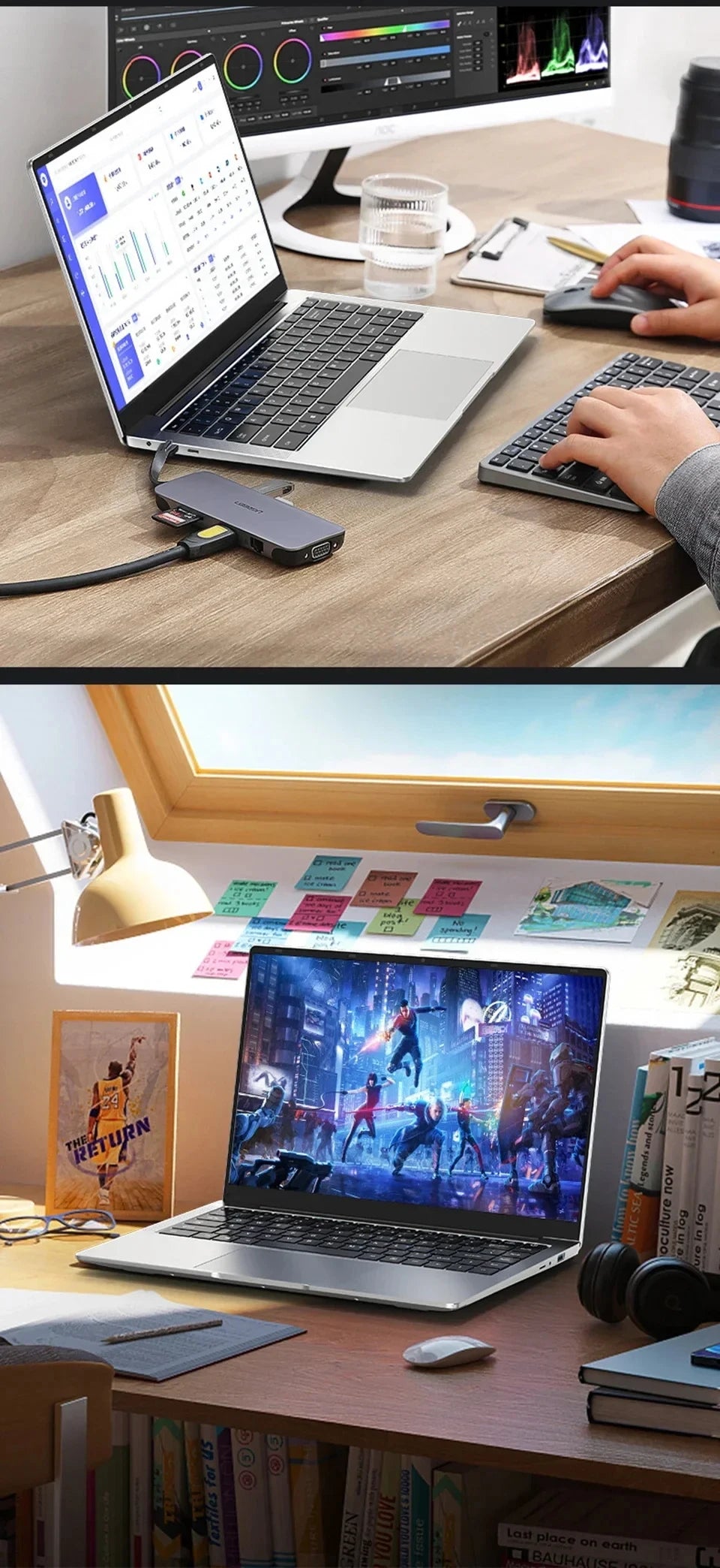Computadora portátil de 14,1 pulgadas Windows 11 Intel Atom A3950 Netbook 1920*1080 portátil Intel 12GB RAM 1TB 2TB SSD ordenador portátiles
