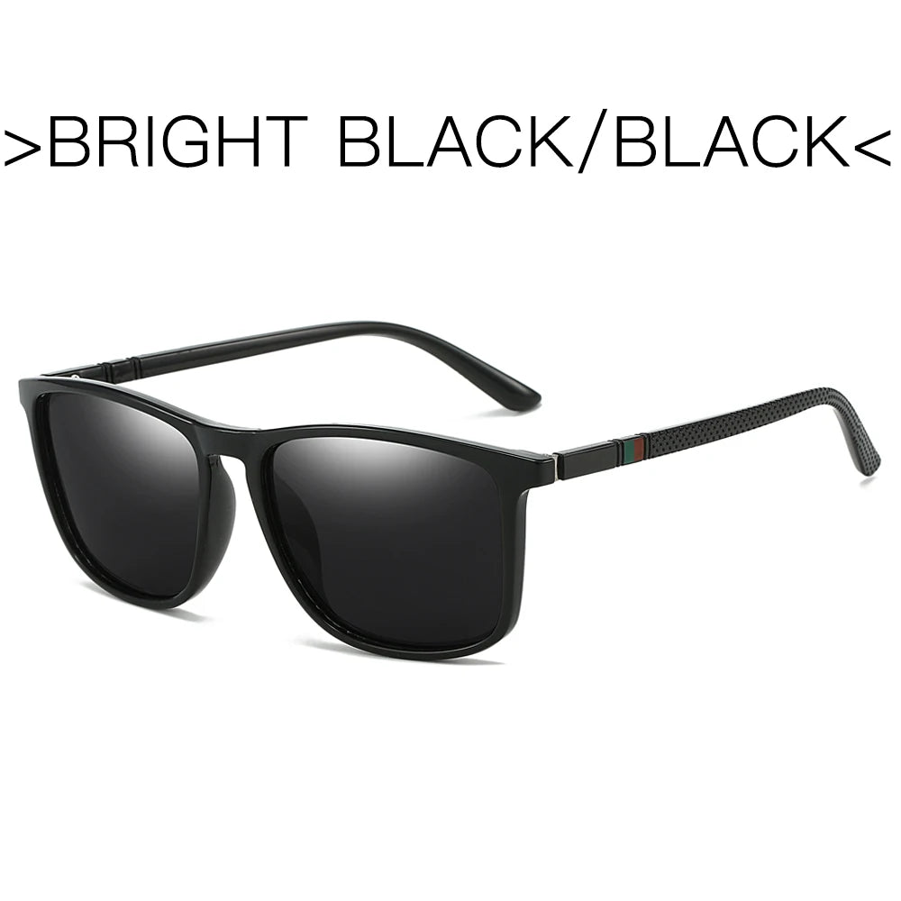 Gafas de sol deportivas para hombre, lentes de sol cuadradas polarizadas, cómodas, ligeras, accesorio con Origina UV400