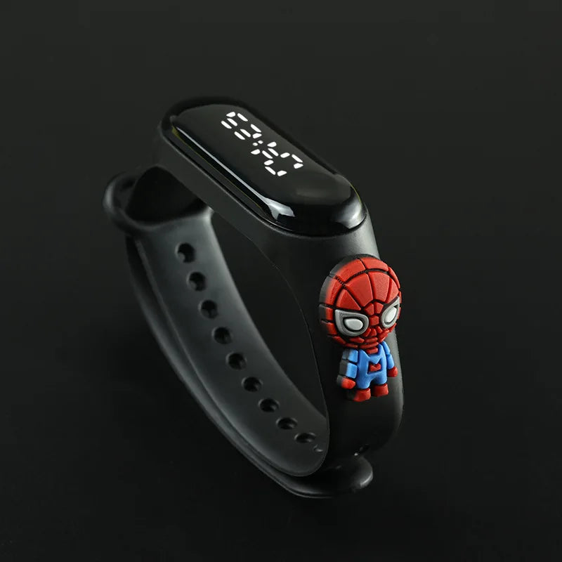 Relojes de moda para niños y mujeres, pulsera electrónica, reloj deportivo táctil LED, muñeca de Spiderman, reloj impermeable