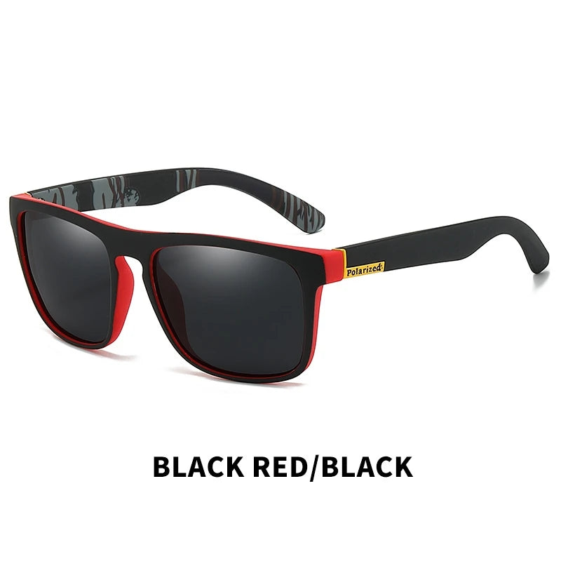 Gafas de sol polarizadas cuadradas Vintage a la moda para hombres y mujeres, gafas de sol de diseñador de marca de lujo para conducir y pescar, gafas para conductor UV400