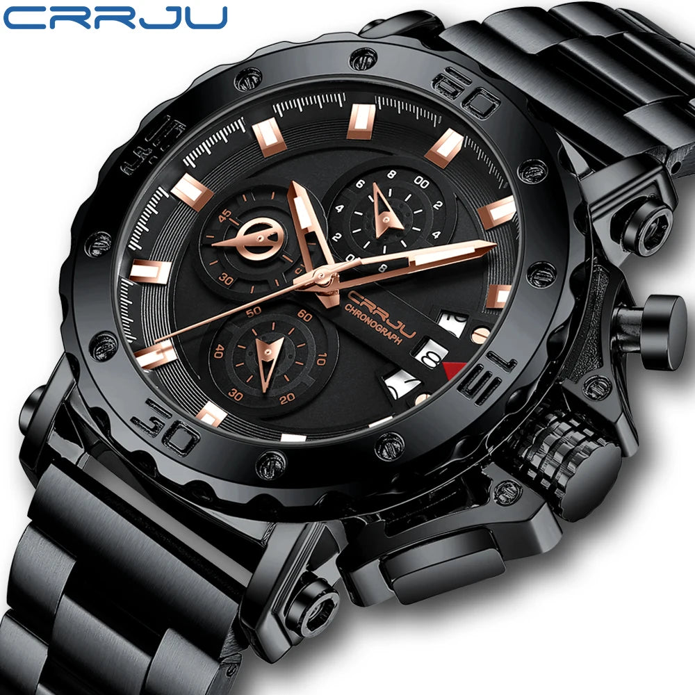 2025 nuevo Reloj deportivo de cuarzo para Hombre, acero inoxidable 316L, zafiro, esfera grande, relojes para Hombre, Reloj resistente al agua 30M, Reloj para Hombre