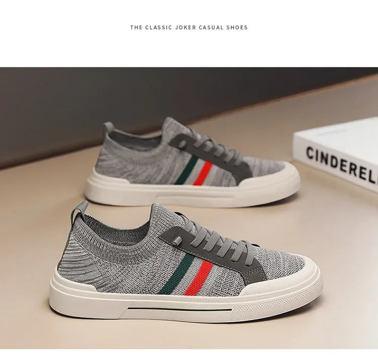 Zapatillas de deporte de moda Para Hombre, mocasines transpirables de malla ligera de lujo Para caminar al aire libre, Zapatos planos Para Hombre, Zapatos informales Para Hombres