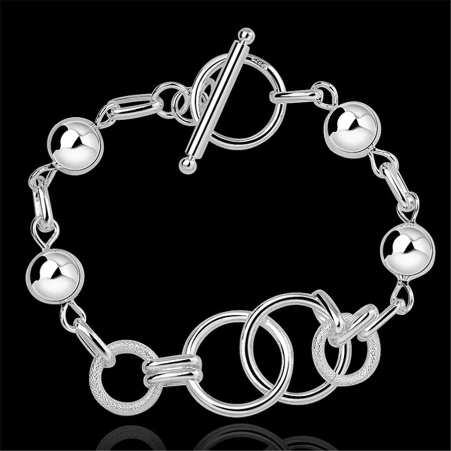Productos de tendencia, Plata de Ley 925, bonitas cuentas, pulsera circular para mujer, marcas populares, joyería, regalos de cumpleaños para fiesta de boda