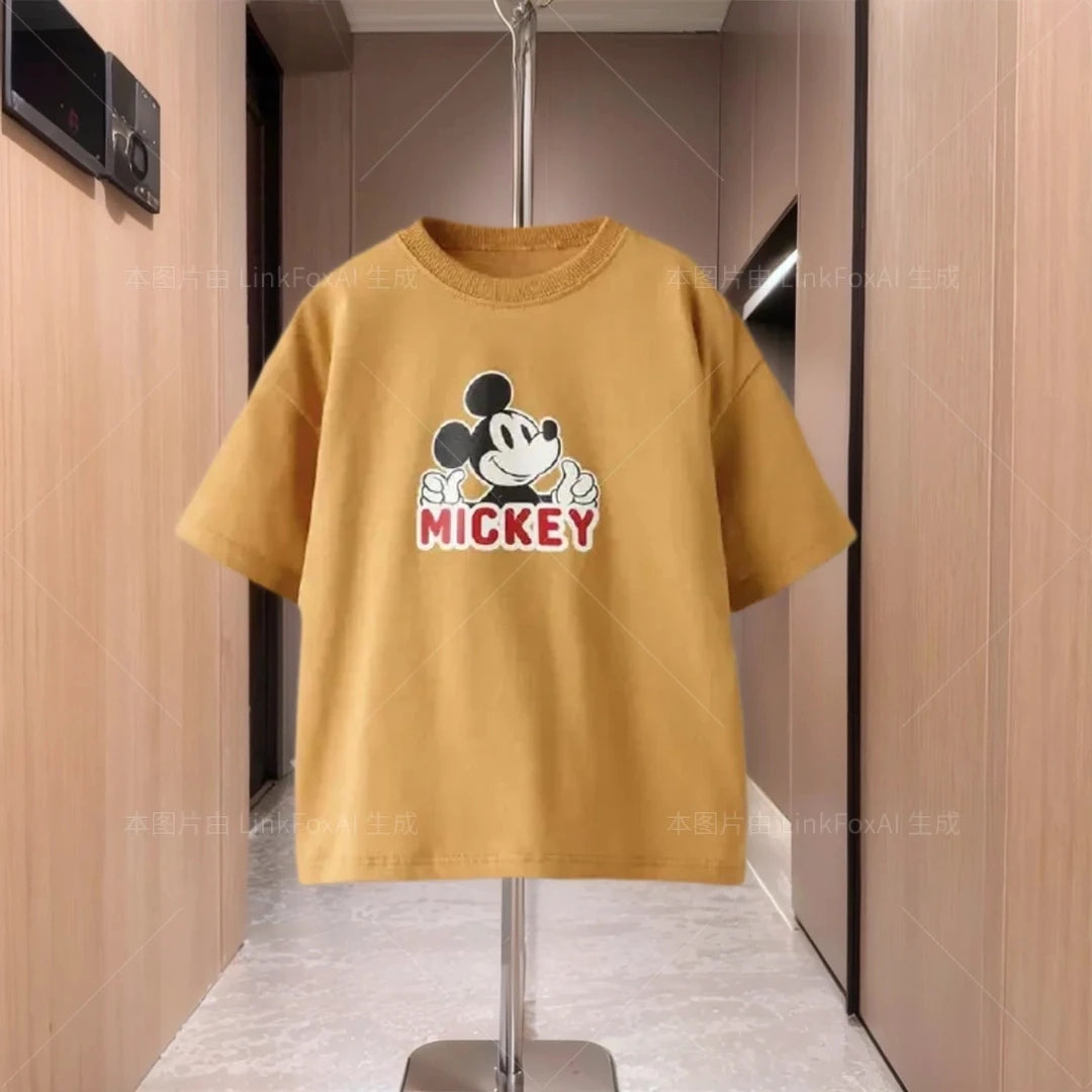 Ropa de verano de diseño moderno para niños, camiseta de dibujos animados, ropa para bebés, camisetas de manga corta, camisetas holgadas de moda para niños de 1 a 7 años