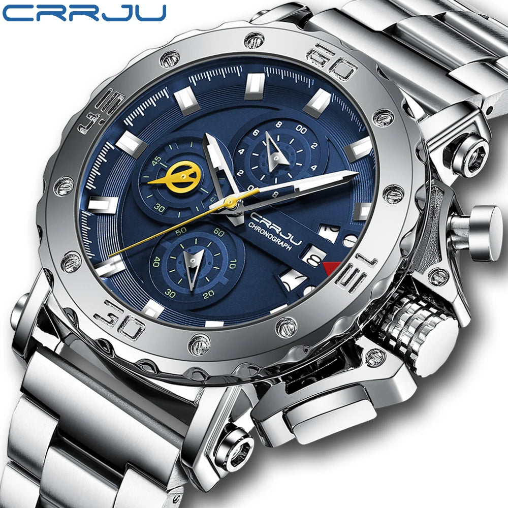 2025 nuevo Reloj deportivo de cuarzo para Hombre, acero inoxidable 316L, zafiro, esfera grande, relojes para Hombre, Reloj resistente al agua 30M, Reloj para Hombre