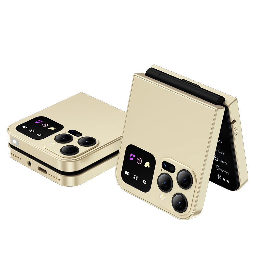 SERVO A50 PRO Flip teléfono móvil 2G GSM 2,4 "pantalla grabadora de llamadas automática marcación rápida 2 SIM televisores plegables oficial auténtico