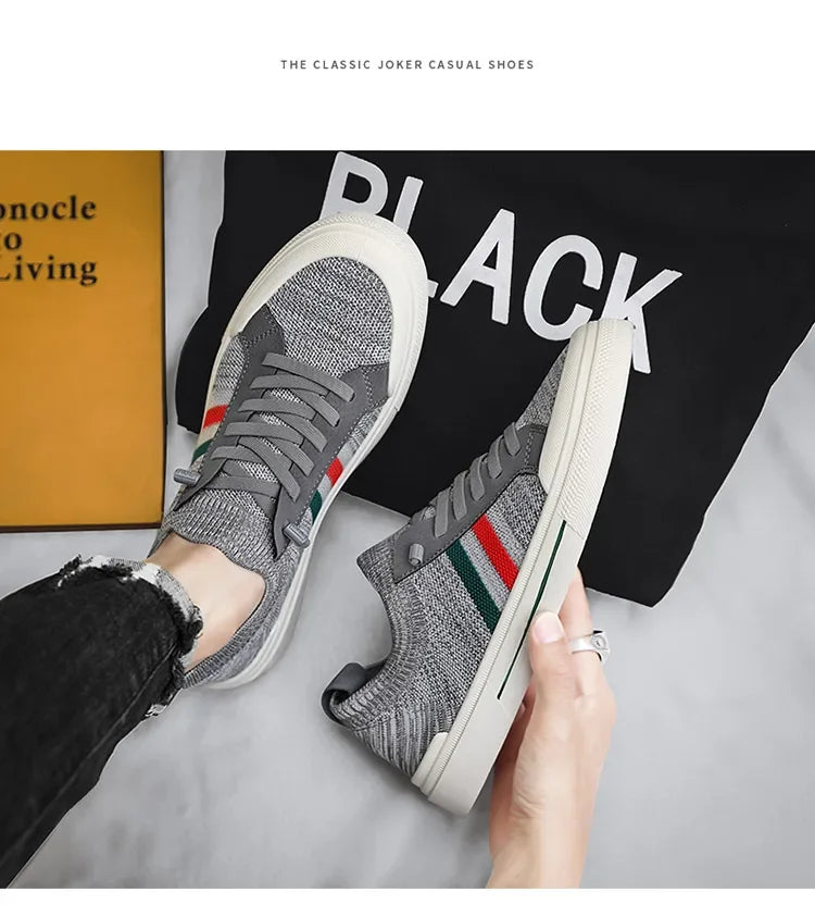 Zapatillas de deporte de moda Para Hombre, mocasines transpirables de malla ligera de lujo Para caminar al aire libre, Zapatos planos Para Hombre, Zapatos informales Para Hombres