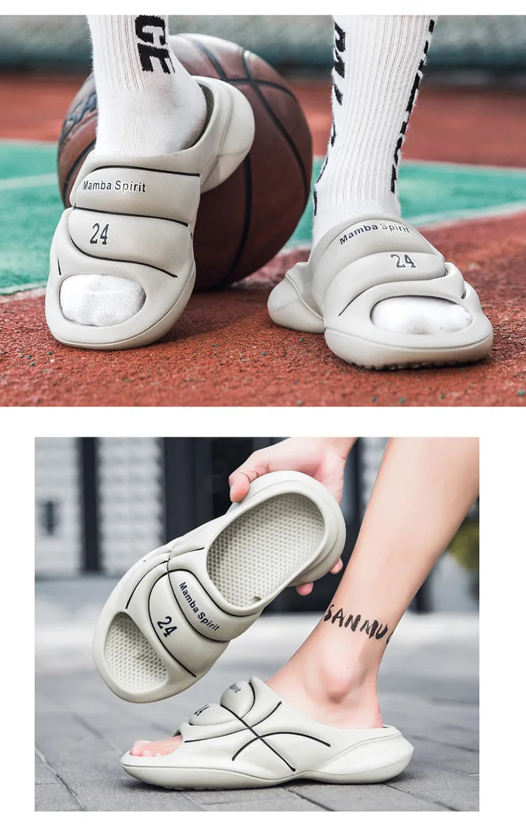 Zapatillas para hombre en verano, modernas para deportes al aire libre, sandalias antideslizantes y resistentes a los olores, zapatillas de baloncesto